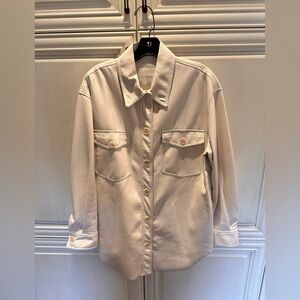 Wilfred Beige Button-Up Jacket